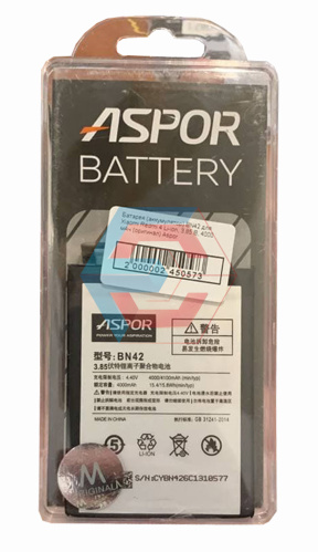 Батарея (акумулятор) BN42 для Xiaomi Redmi 4 Li-ion, 3,85 B, 4000 мАг 100% ємності Aspor - ёмкость, состояние, распиновка