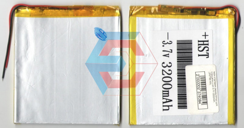 №04.6 Батарея (аккумулятор) для планшета Li-ion 3.7V 3200mAh (3*70*92 mm) - размер, ёмкость, состояние, распиновка