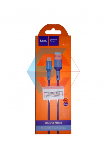 USB-кабель (шнур) Hoco X65 Micro Синій