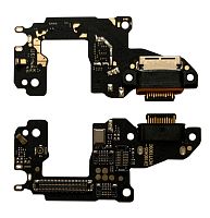 Нижняя плата Huawei P30 (2019) с конектором зарядки + микрофон + компоненты