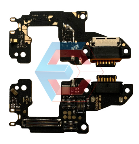 Нижняя плата Huawei P30 (2019) с конектором зарядки + микрофон + компоненты