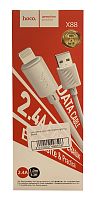 USB-кабель Hoco X88 Gratified lightning Білий