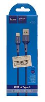 USB-кабель (шнур) Hoco X65 Type-C Синій