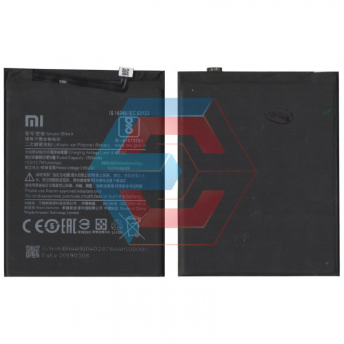 Батарея (аккумулятор) BN4A для Xiaomi Redmi Note 7 3900 mAh оригинал Китай - ёмкость, состояние, распиновка