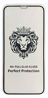 Защитное стекло 9D для iPhone X / iPhone XS / iPhone 11 Pro (5.8) Черное (тех. упаковка)