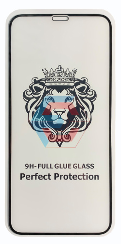 Защитное стекло 9D для iPhone X / iPhone XS / iPhone 11 Pro (5.8) Черное (тех. упаковка)