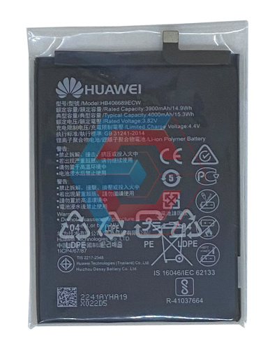 Батарея (акумулятор) HB406689ECW/396689ECW для Huawei Y7 2017 / Mate 9 / Y7 Prime 3900mAh AAAA - ёмкость, состояние, распиновка