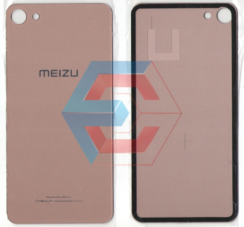 Крышка задняя Meizu U10 розовая цвета AAA
