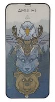 Защитное стекло 2.5D AMULET HD Antistatic для iPhone 14 Pro Черное
