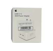 Зарядний пристрій Apple Square Dual Type‑C PD25W+PD25W Total 50W 1:1 (Бiлий)