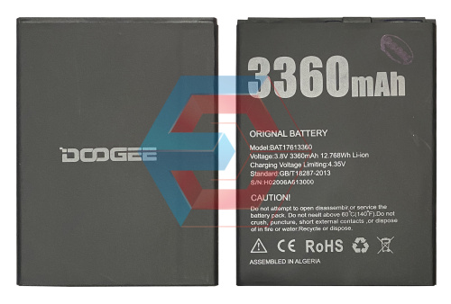 Батарея (акумулятор) Doogee X30 - ёмкость, состояние, распиновка