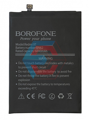 Батарея (аккумулятор) BN62 для Xiaomi Redmi 9T/ Poco M3 (Borofone) - ёмкость, состояние, распиновка