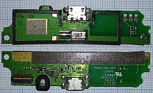 Нижняя плата Lenovo A516 A378t+конектор зарядки+микрофон+вибро б.у