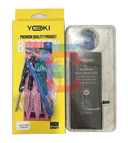 Батарея (акумулятор) для iPhone 6s plus (Yoki) 2750 мАг - ёмкость, состояние, распиновка