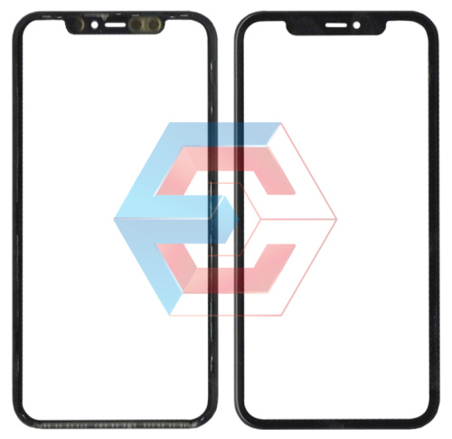 Стекло тачскрина для iPhone 11 с рамкой и OCA плёнкой Черное Стекло тачскрина для iPhone 11 с рамкой и OCA плёнкой Черное
