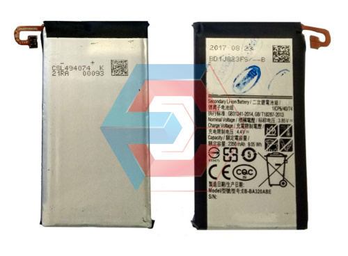 Батарея (акумулятор) EB-BA320ABE для Samsung Galaxy A3 2017 (A320F) 2350mAh оригінал Китай - ёмкость, состояние, распиновка