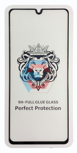 Защитное стекло 9D для Samsung A415 Galaxy A41 (2020)  Черный (Тех пак)