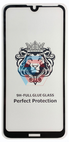 Защитное стекло 9D для Huawei Y7 2019 Черный тех. упаковка