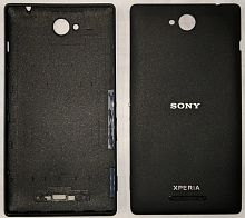 Крышка задняя Sony C2305 S39h Xperia C, черная