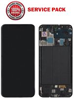 дисплей + сенсор samsung a505 galaxy a50 (2019) чорний у рамці 100% service pack - стоимость, партномер