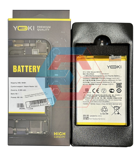 Батарея (акумулятор) BN5K для Xiaomi Redmi 12C/ Poco C55 (Yoki) - ёмкость, состояние, распиновка