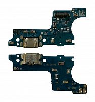 Нижняя плата Samsung A015 (2020) с конектором зарядки + микрофон + компоненты, Оригинал