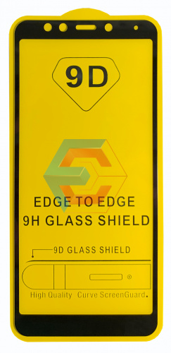 Защитное стекло 9D для Xiaomi Redmi 5 Черный (Тех пак) 