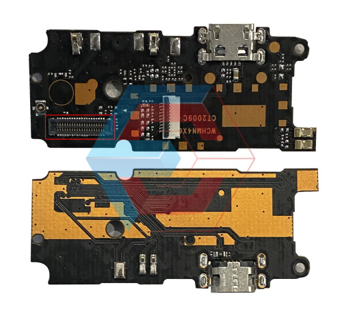 Нижняя плата Xiaomi Redmi Note 4 (с узким конектором) + разъемом зарядки и микрофоном 