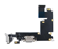 Шлейф зарядки с разьёмом Hands-Free и микрофоном для iPhone 6 Plus Белый
