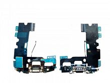 Шлейф для iPhone 7 , с разъемом зарядки, с микрофоном Черный Оригинал (Used)