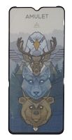 Защитное стекло 2.5D AMULET HD Antistatic для Realme C30s/C35/C25Y/C11/OPPO A78 5G Черный