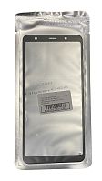 Стекло тачскрина для Samsung A750 Galaxy A7 (2018) Черное с олеофобным покрытием, OCA, закалённое
