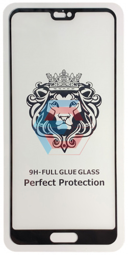 Защитное стекло 9D для Huawei P20 Черный (тех. упаковка)