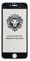 Защитное стекло 9D для iPhone 6 Черное (тех. упаковка)