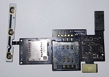 Разъем Sim-карты и карты памяти для LG P970 Optimus, с кнопками регулировки громкости, на шлейфе