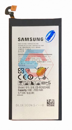 Батарея (аккумулятор) EB-BG920ABE для Samsung Galaxy S6 (G920) 2550 mAh оригинал Китай - ёмкость, состояние, распиновка