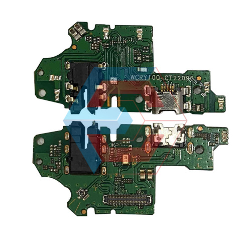 Нижняя плата Huawei Honor 10 Lite с конектором зарядки + микрофон + компоненты