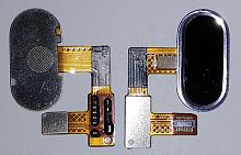 Кнопка Home домой Meizu U20 сенсорная (Чёрная) 