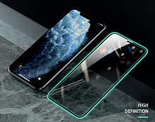 Защитное стекло для  iPhone XS Max/ iPhone 11 Pro Max (тех.пак) люминесцентный ободок