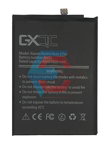 Батарея (акумулятор) BN52 для Xiaomi Redmi Note 9 Pro (GX) - ёмкость, состояние, распиновка