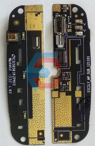 Нижняя плата Lenovo S696 + микрофон+вибро