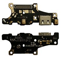 Нижняя плата Huawei Mate 10 ALP L09  с конектором зарядки + микрофон + компоненты