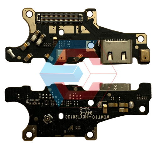 Нижняя плата Huawei Mate 10 ALP L09  с конектором зарядки + микрофон + компоненты