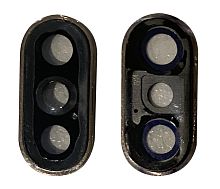 Стекло камеры для iPhone XS Золотой с рамкой