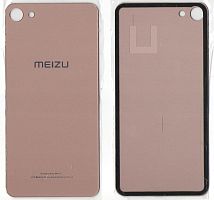 Крышка задняя Meizu U10 розовая цвета AAA