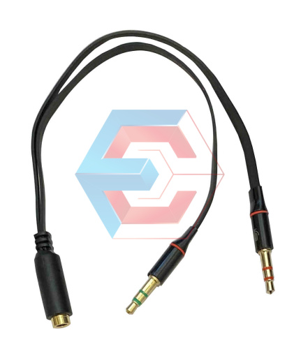 Розділювач Аудіо Виходу 3,5mm for PC Чорний