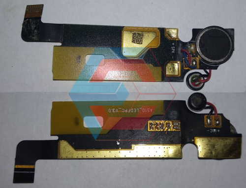 Шлейф нижний Lenovo A390 +вибро +микровон Б.у