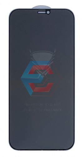 Защитное стекло Golden Armor Privacy для  Apple Iphone 12 Pro Max Черное тех. упаковка