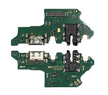 Нижняя плата Huawei Honor 9X с конектором зарядки + микрофон + компоненты