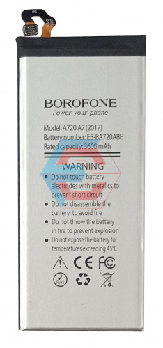 Батарея (аккумулятор) EB-BA720ABE для Samsung Galaxy A7 2017 (A720F) 3600mAh (Borofone) - ёмкость, состояние, распиновка